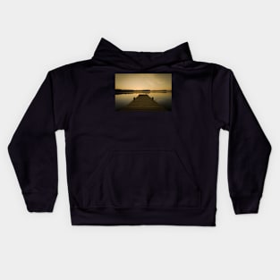 Sunrise on lake Kids Hoodie